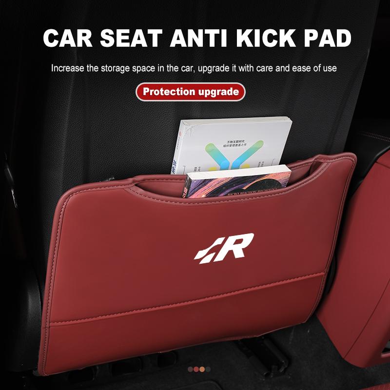 Leather Car Seat Back Mat Universal Anti Kick Dirt Proof Protector For Volkswagen VW Beetle CC B5 B6 B7 EOS GTI MK2 MK4 MK5 MK6