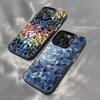 Цветной стеклянный чехол для телефона для iPhone 17,16,15,14,13,12,11,Pro,XS,Max,Plus,Mini,SE Черный Конфетный Матовый Ударопрочный Чехол