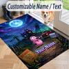Custom Text Courage the Cowardly Dog Pattern Floor Rug Soft Indoor Carpet Mat Living Room Bedroom