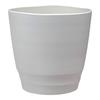 Appleware Plastic Pot Atelier Soil Inner Pot Polyester Made In Japan Pot, Pot, Cover, Pot, 37-inch, White, Capacity 23L, Depth 37cm, Width 37cm,