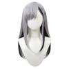 Laubao Shopping Higuchi Kaede Cosplay Long Straight Costume Accessory for and More Wig, Gray/Black Hair, Mesh, Hair, Heat-Resistant, Disguise,