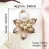 No Sew Floral Rhinestone Collar Buttons High-quality Decorative Shirt Buttons  Diy Clothes