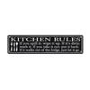 Metal Aluminum Sign Hamburg BBQ Messenger Block Kitchen Gatherings Distressed Country Rustic Sign Black Garage Bar Outdoor Decor