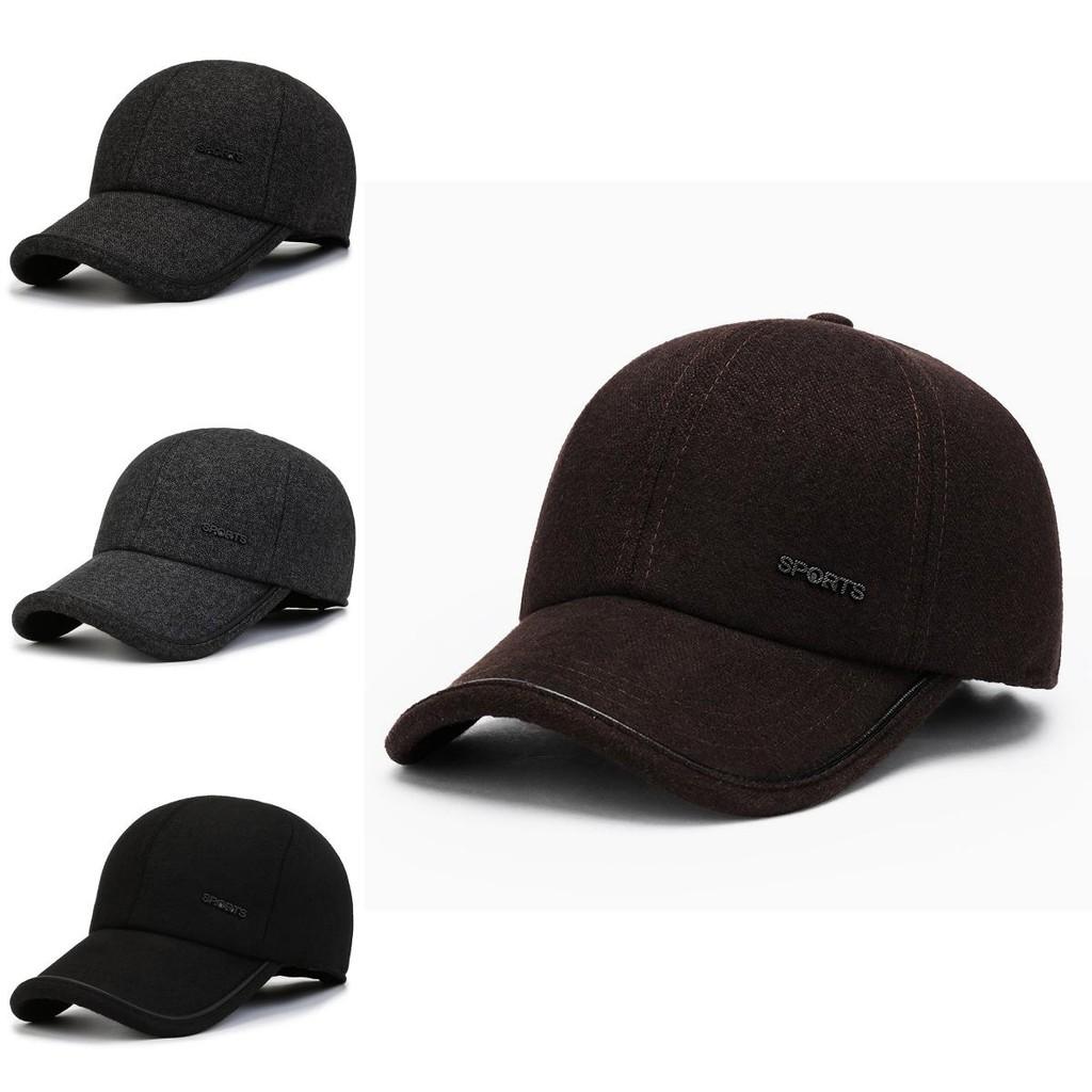 Спортивные буквы Среднего возраста Пожилые Шляпы Осень Зима Защита ушей Теплые Толстые