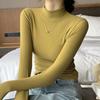Women Fashion  Half Turtleneck Sweater  Stretch Tops Knitted Pullovers Long Sleeve Bottoming Knitted Sweater