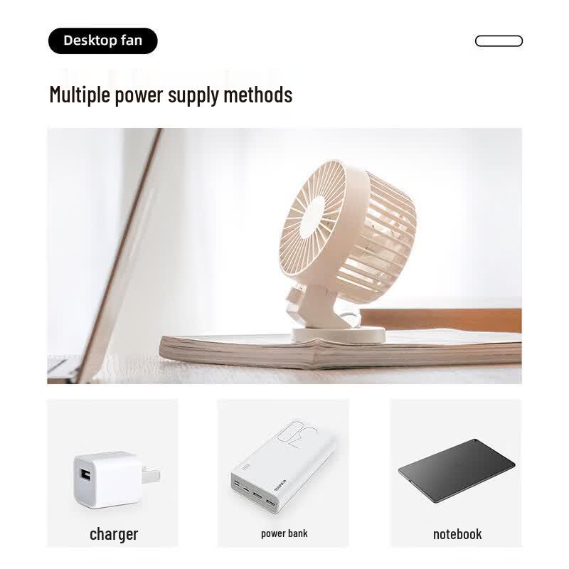 SuMi USB Складной Мини-вентилятор для стола с двойным лезвием
