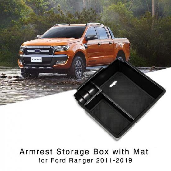 For Ford Ranger 2011-2018 Armrest Storage Box Central Console Organizer Tray
