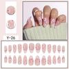 Reusable Press-On Nails With Cat Eye Effect Gradient Design Women Sweet Chic Style Wearable Nail Tips