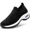 Air Cushion Women's Shoes Large Size Foreign Trade 2025 Fly-woven Socks Mouth One Pedal Sports Shoes Breathable Soft Sole Rocking Shoes Women