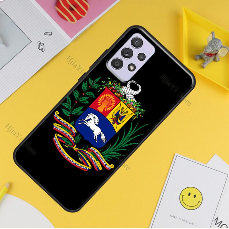 Venezuela Flag Coat Of Arms Back Cover For Samsung Galaxy A21S A02S A10S A12 A32 A42 A52 A72 A40 A50 A70 A71 A51 Case