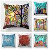 Чехлы для подушек для украшения гостиной дома Чехол для подушки в стиле винтажной масляной живописи 45*45 наволочка 40x40см 50x50 45x45