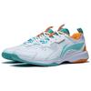 Кроссовки для бадминтона Li Ning Ace Унисекс Низкие Белый/Зеленый/Оранжевый AYTT001-2