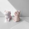 Cute Cat Silicone Candle Mold  3d Animal Kitten DIY Handmade Gypsum Ornaments Drip Glue Decorative Mould Candy Chocolate Molds