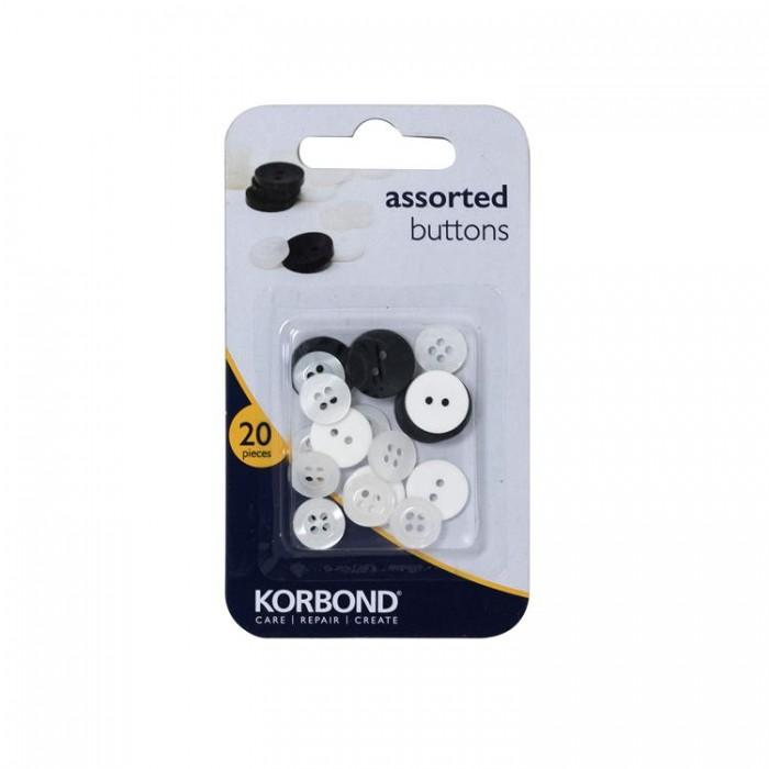 Korbond Пуговицы в ассортименте 20 шт.