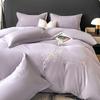 100% Cotton Bedding Four-piece Set Skin-friendly Breathable Embroidered Quilt Cover Pillowcase Bed Sheet Set