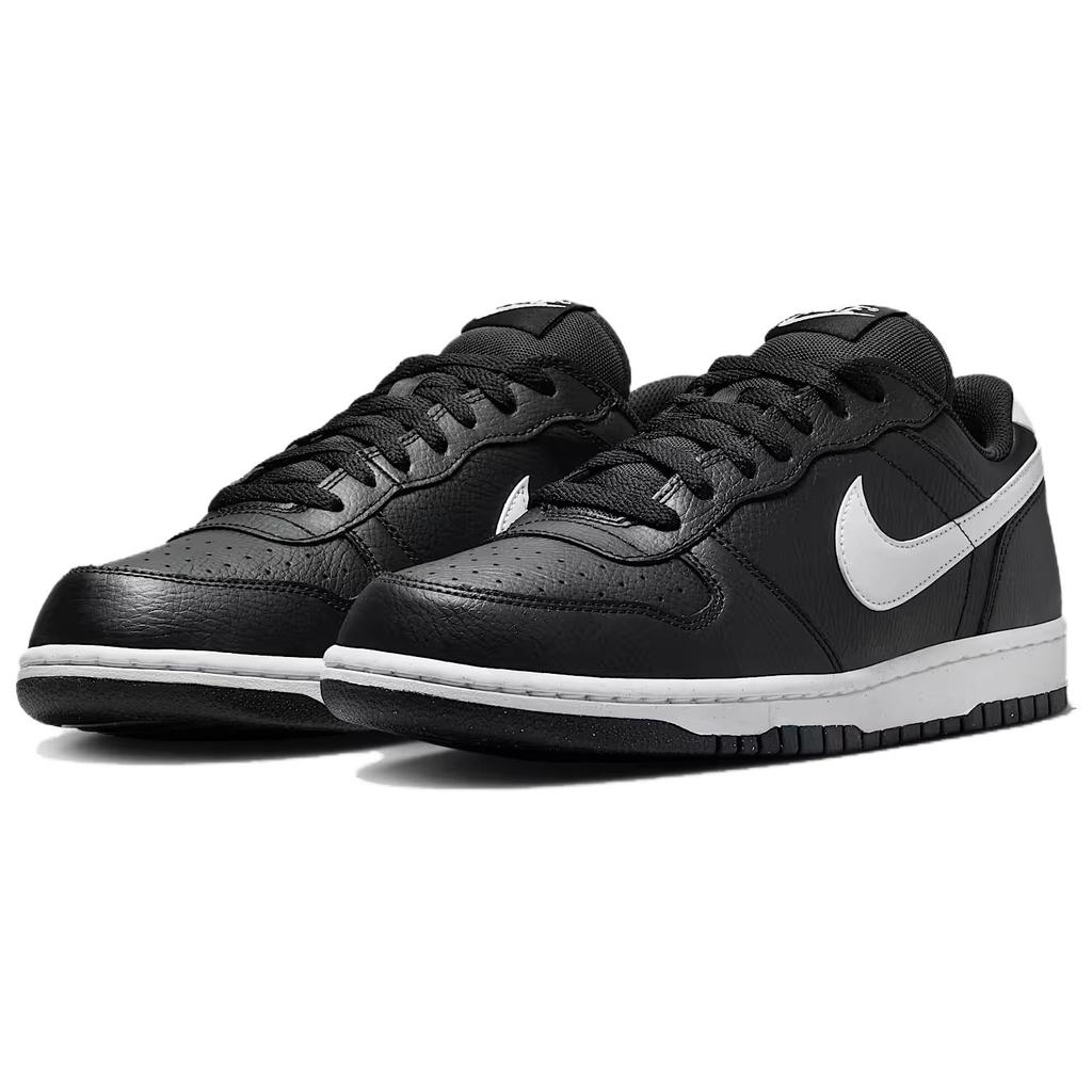 Большие низкие черные белые мужские кроссовки Nike 355152-016