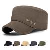 Cotton Military Caps for Men Hat Spring Autumn Embroidery Outdoor Flat Cap Trucker Snapback Baseball Cap Visors Hat Four Seasons