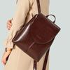 Genuine Leather Women's Backpack Fashion Bag Oil Waxed Cowhide Backpack