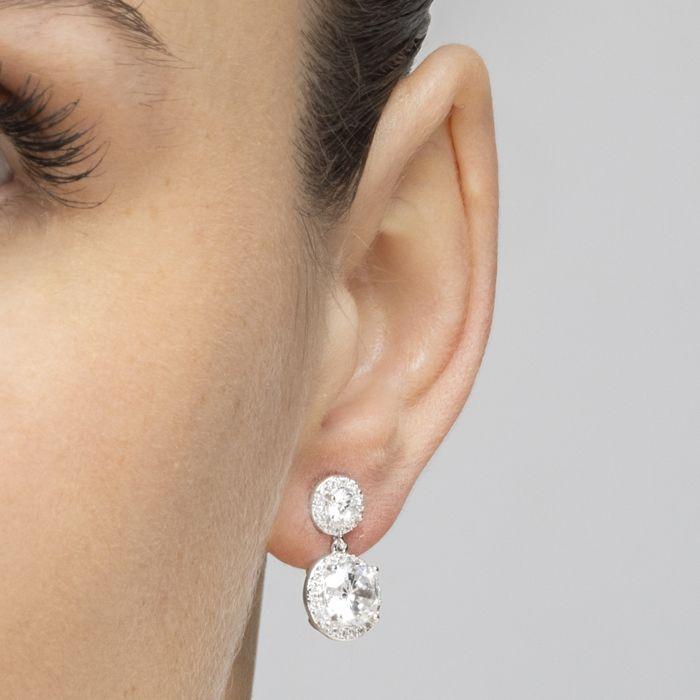 Boucles d'oreilles Luxenter avec Zirconia brillant - Anvoyra
