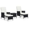 VidaXL Garden Lounge Set 3 Pcs with Cushions Patio Furniture Terrace Furniture Garden Furniture Outdoor Furniture 3059371