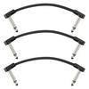Fender Blockchain 4" Patch Cable 3-Pack Angle/Angle (Set of 3 Fender Blockchain Patch Cables)