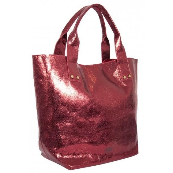 Sac cabas - LE TEMPS DES CERISES - History 1 - Prune - Textile - 2 anses fixes