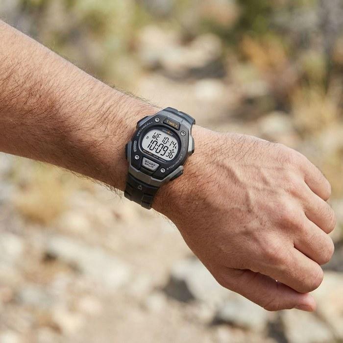 [Timex] Часы для бега Ironman Classic 30 TW5M401009J, Полный размер, Черный/Серебристый/Серый, 41 мм