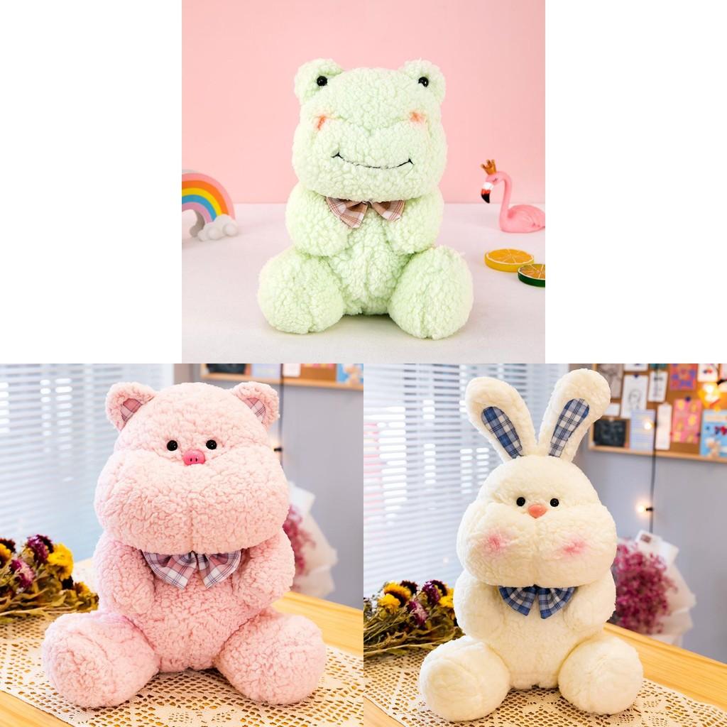 Animal Plush Stuffed Toys Rabbit Pig Bear Frog Tiger Birthday Gifts Decoration