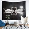 Swan Couple Tapestry Office Living Room Decoration Home Wall Tapestry