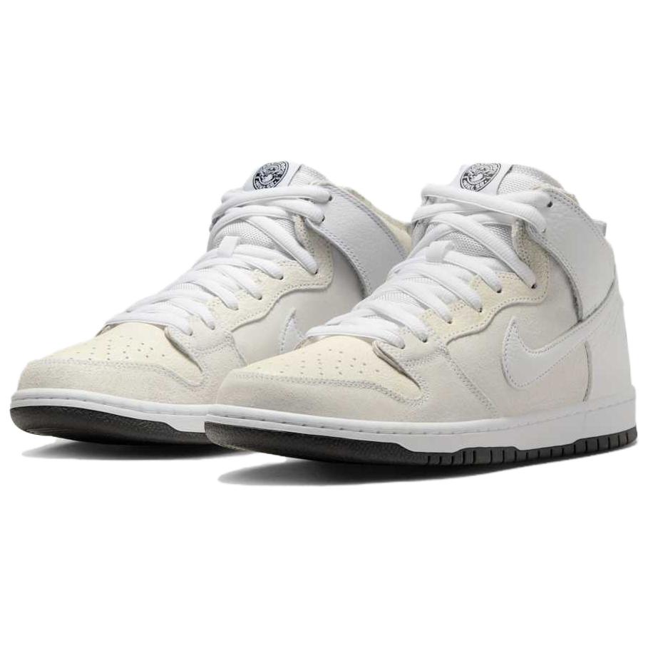 AntiHero x Nike Dunk High SB Серый волк Унисекс Кроссовки Белый Черный HM5837-100