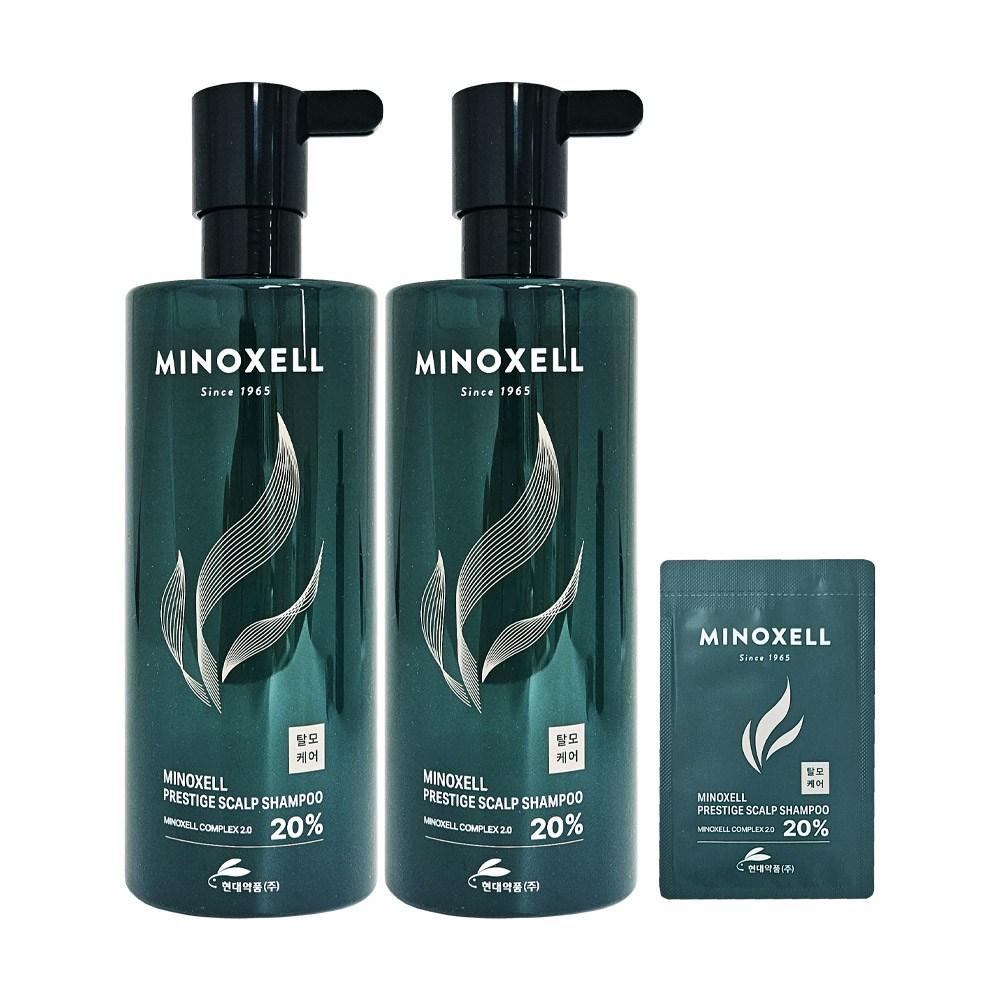 Minoxel Prestige Шампунь против выпадения волос 480 мл 2 шт + образцы, 2 набора