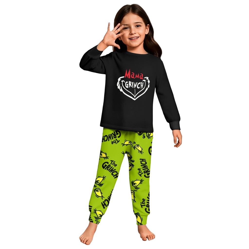 Children's  Boys And Girls Thin Two-piece  Long-sleeved Pants Two-piece