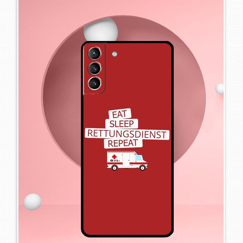 Ambulance EMS EMT Paramedic Case For Samsung Galaxy S24 S23 Ultra S22 S20 FE S21 FE Note 10 20 S8 S9 S10 Plus Cover