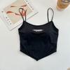 Pure and Erotic Sexy Sweet Hot Girl Ice Silk Suspender Vest Short Sleeveless Top Design Beautiful Back Summer Inner Wear