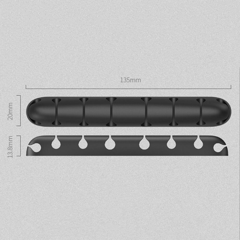 Силиконовый органайзер для кабелей с 3/4/6/8 отверстиями, зажимы для укладки проводов, USB-устройство для намотки кабеля, офис