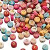 100/300/500pcs Acrylic Material Decorative Round Letter Beads Colorful Acrylic Friendship Letter Beads Bracelet Jewelry Making DIY Crafts Gifts