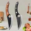 Hammer Bone Knife Sharp Black Color Wood Pig Beef Mutton Slaughtering Knife Carbon Steel Meat and Vegetable Cutting Knife