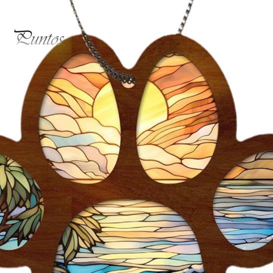 Подвесное украшение в виде ловца солнца для домашних животных, подвесное украшение в виде лапы собаки и кошки, подвесное украшение на зеркало заднего вида автомобиля в виде украшения для утраты любимого питомца, настенная подвеска на окно, подарки в честь утраты питомца