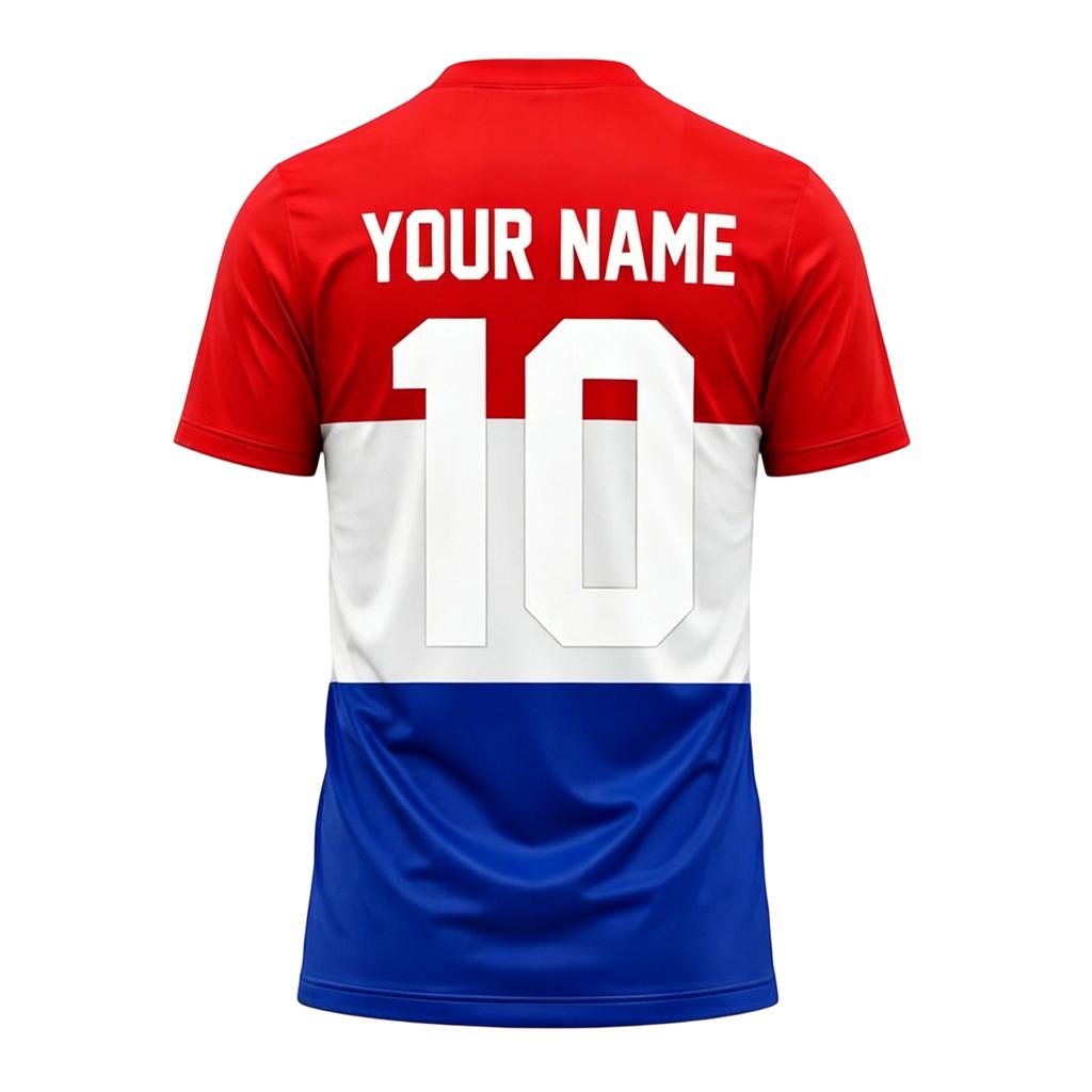 Plain DIY Top, Blank Short Sleeve Soccer for Custom Printing, Shirt