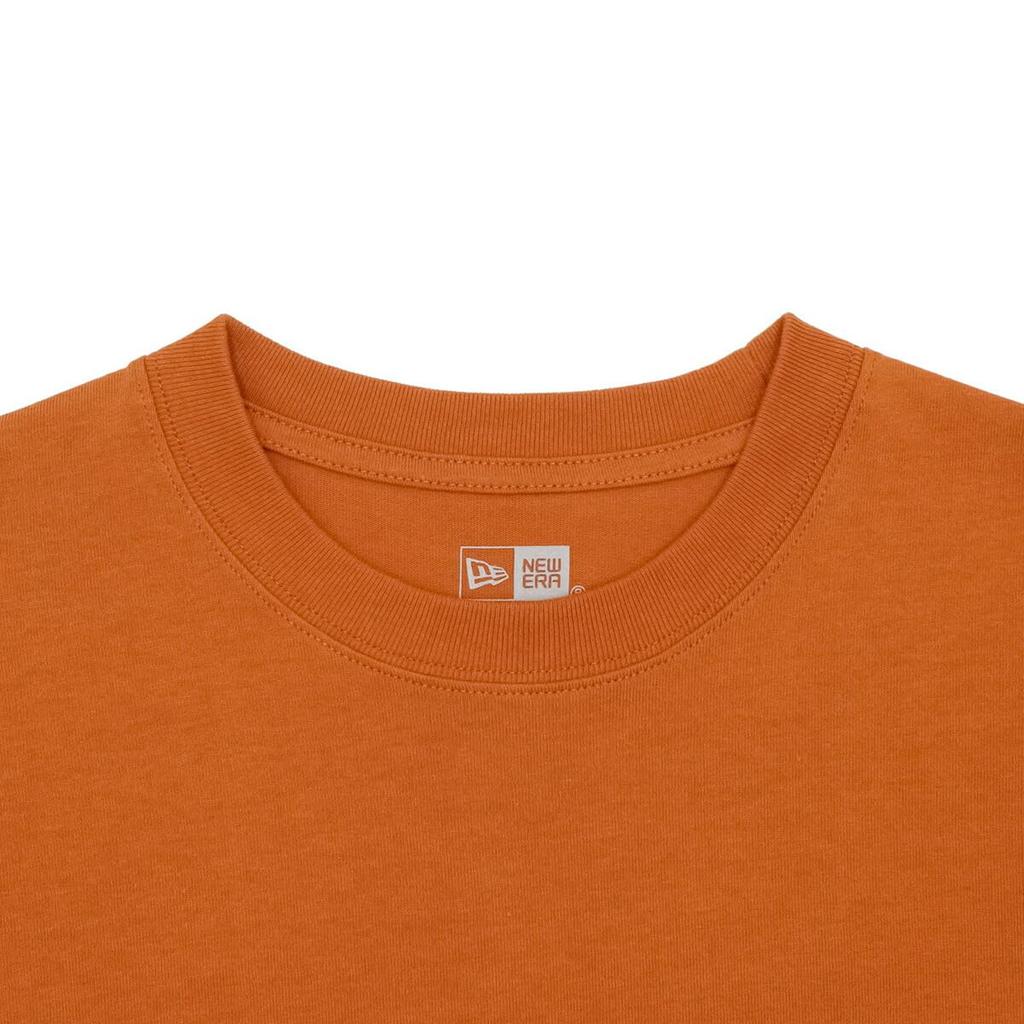 NEW ERA Short Sleeve Oversized Rust Orange black Box Logo T-Shirt