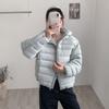 Women's fashion casual down cotton clothes hooded ribs design puff cotton clothes winter new