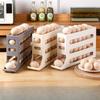Household Automatic Rolling Egg Storage Box Kitchen Refrigerator Side Door Egg Preservation Rack 30 Grids Eggs Organizer Holder