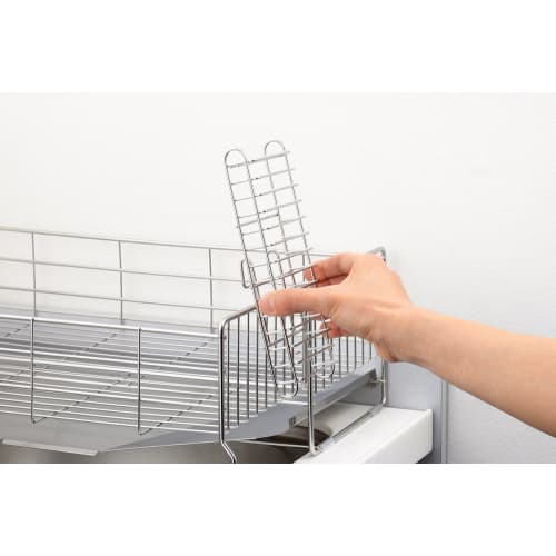 Yoshikawa Attachment Knife Stand, Silver, 9.3 X 4.8 X 21 Cm, 1305452