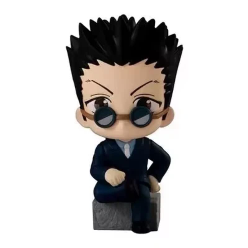 Набор из 4 фигурок Hunter X Hunter Q-сидящие Чиби Гон Киллуа Курапика Леорио ПВХ GK Фигурка Декор для стола Хобби Подарок на день рождения Игрушка