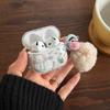 White scarf snowman suitable for AirPods1 protective case Apple 1/1st generation airpodspro1 earphone cover hairball