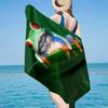 Frogs Singing Under Moonlight Beach Towel, Super Soft Microfiber, Gift for Her/Him, Birthday, for Pool, Beach, Travel, Home Decor Fan gifts