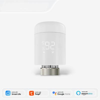 Tuya Zigbee TRV Термостатический клапан привода радиатора Термостатический клапан радиатора Контроллер температуры Для Alexa Google Home