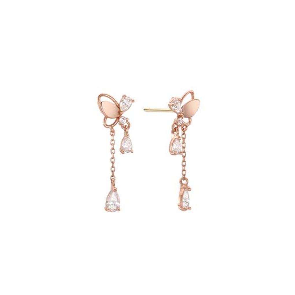 LLOYD Butterfly Drop 14k Gold Earrings LPSK2009G