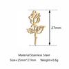 5PCS Cute Sun Flower Charms Rose Flower Gold Color Charm For Jewelry Making Supplies DIY Necklace Earring Bracelet Accessories