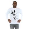 Disney Mens Mickey Mouse Peace Hand Sweatshirt